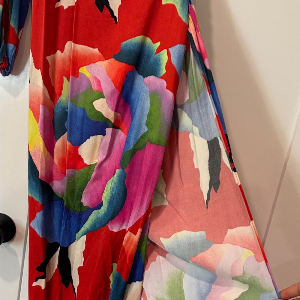 Farm Rio High Slit One Sleeve Dress - Picture 8 of 11